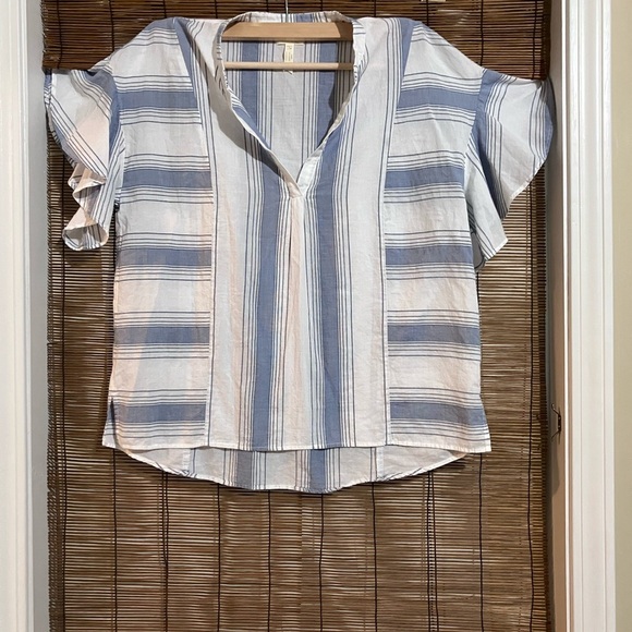 Matilda Jane White and Blue Striped Blouse - Picture 2 of 6